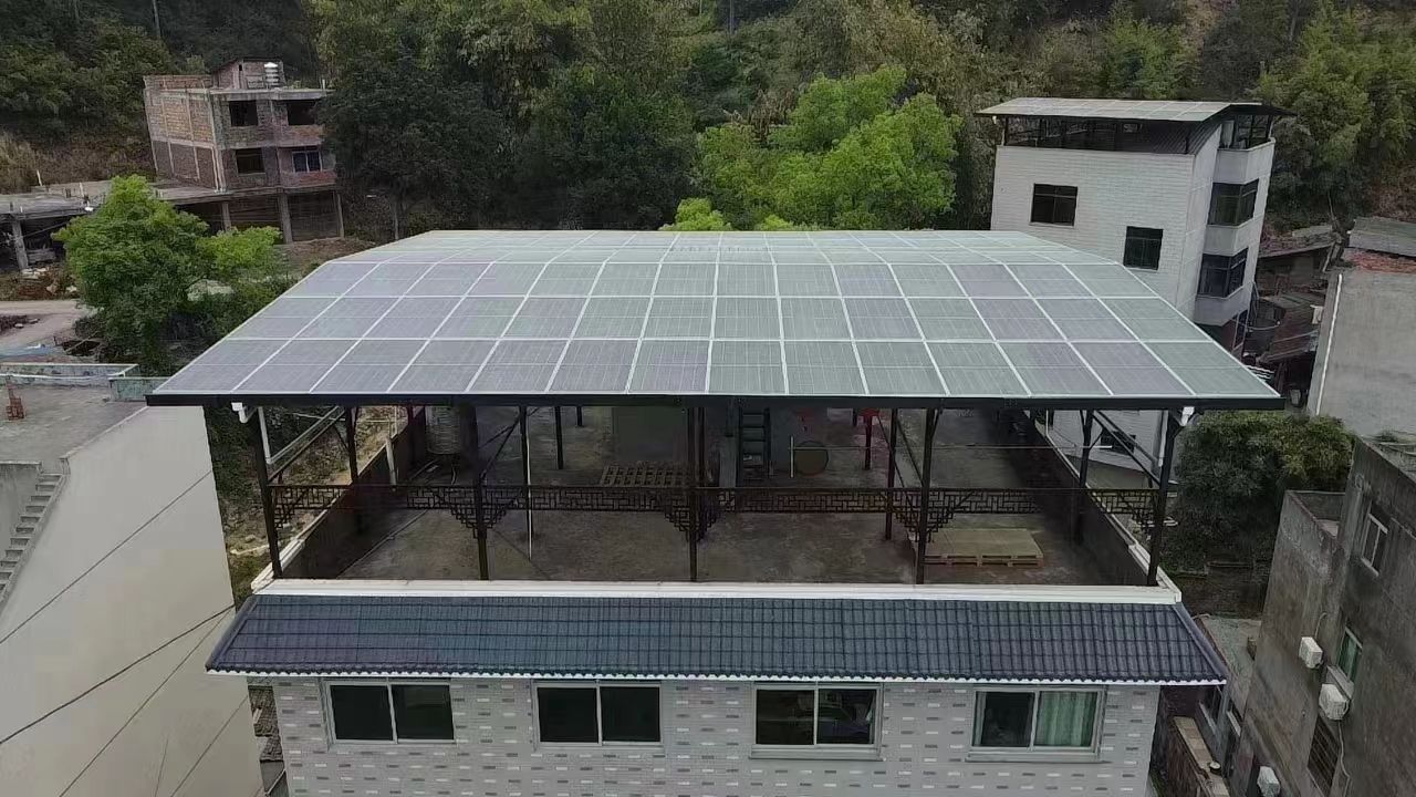 沧州15kw+10kwh自建别墅家庭光伏储能系统